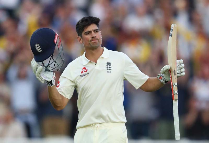 England hit back with Alastair Cook century