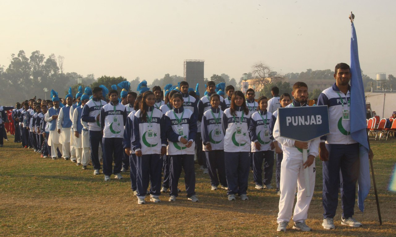 Quaid-i-Azam Inter-Provincial Games got underway with a grand opening ceremony