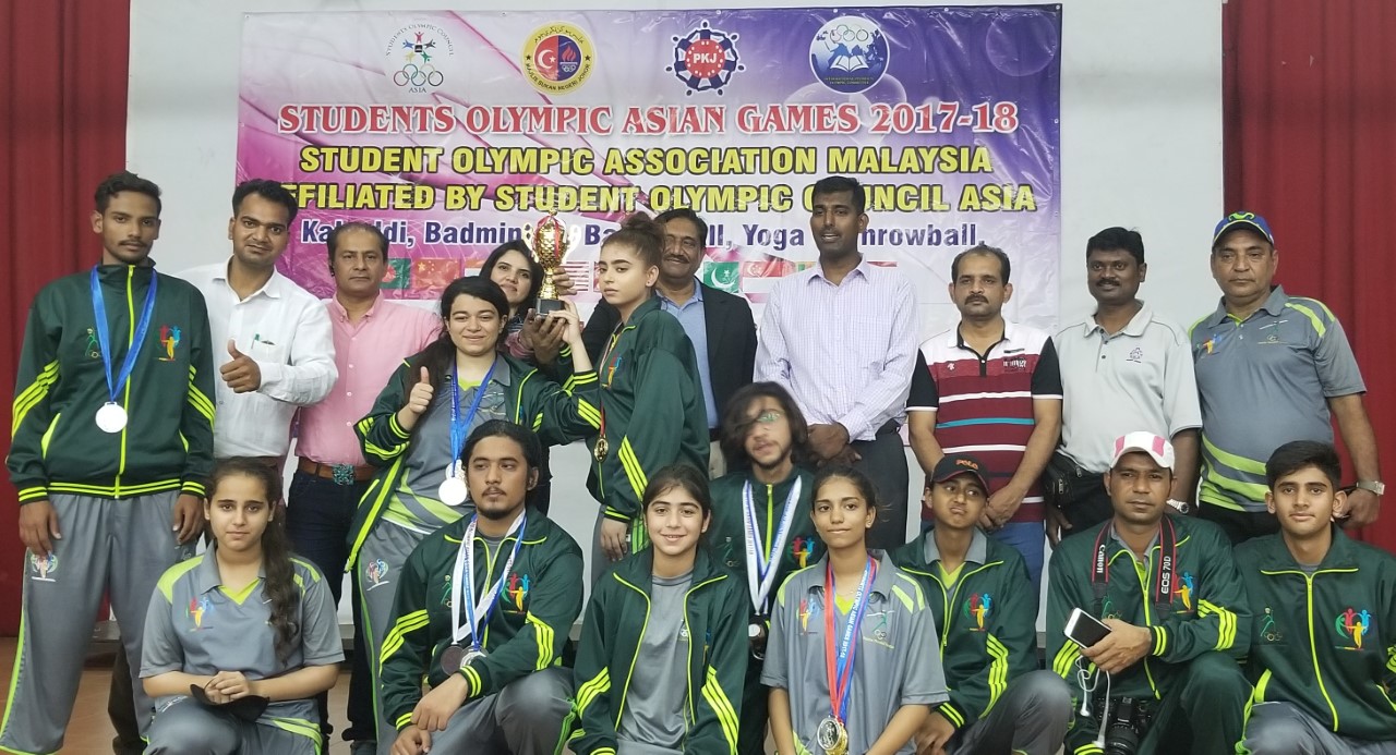 Students Olympic Asian Games :Pakistan  Got the 3RD POSITION