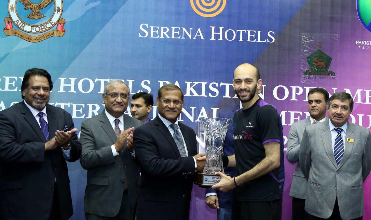 MARWAN EL SHORBAGY CLINCHES PAKISTAN OPEN MENS’ SQUASH CHAMPIONSHIP