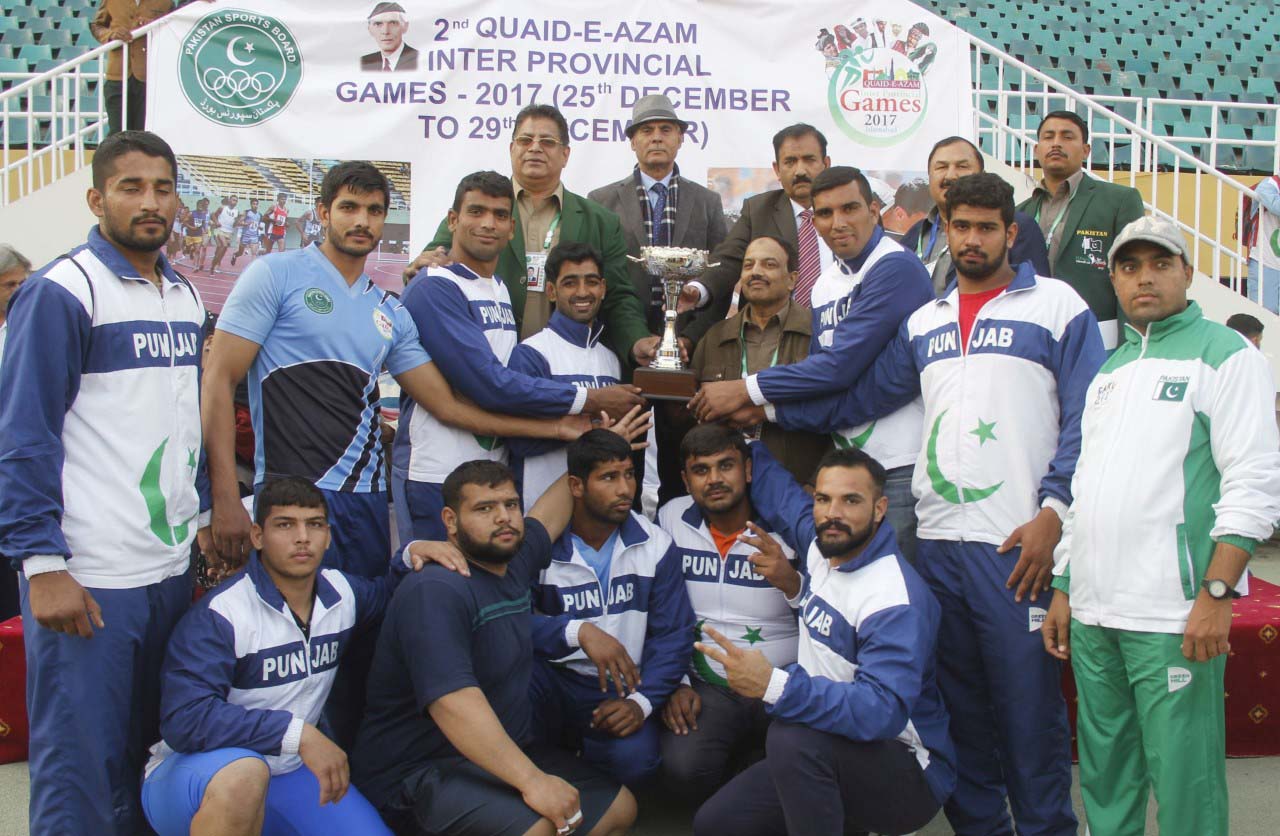 Quaid-i-Azam Games:Punjab contingent on top with 86 medals