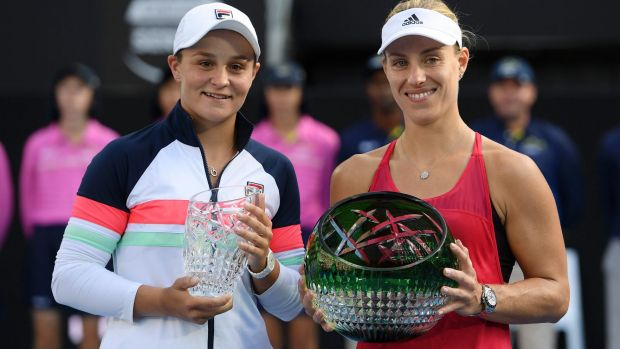 Sydney International final :Angelique Kerber serves notice with clinical defeat of Ashleigh Barty