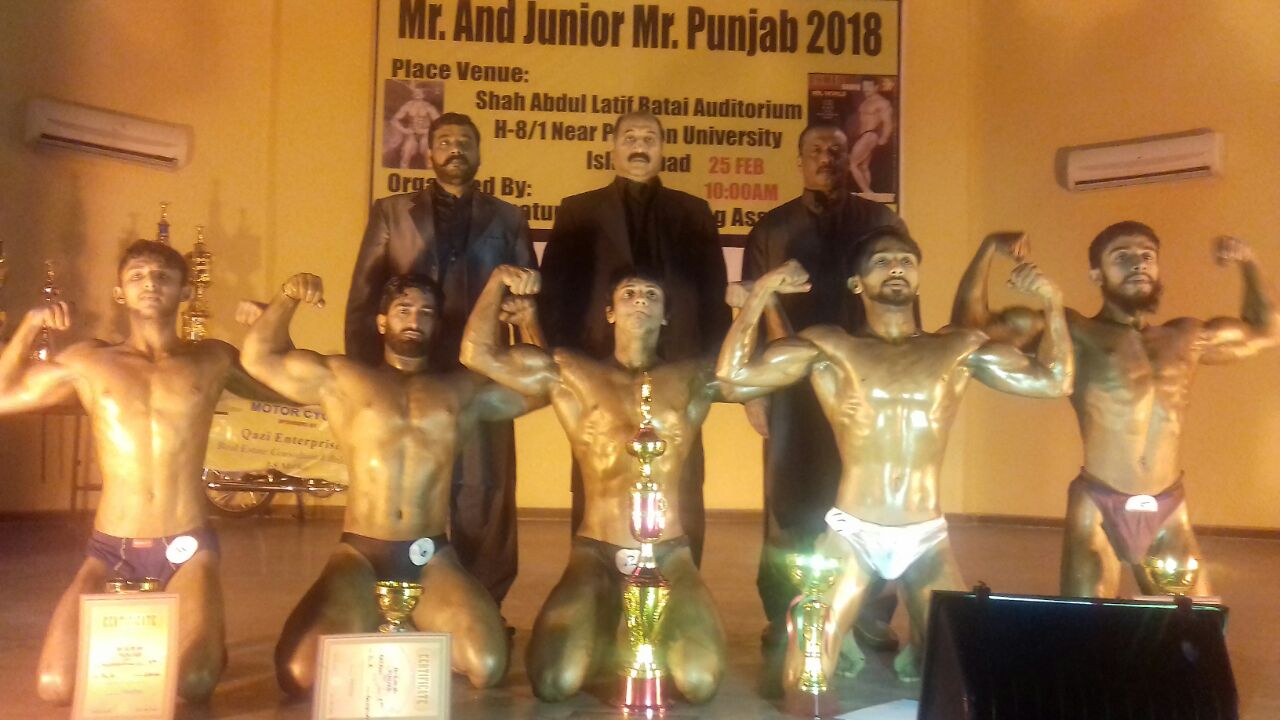 Malik Zeeshan Mr Punjab,Farzand Ali wins Jr Mr Punjab title