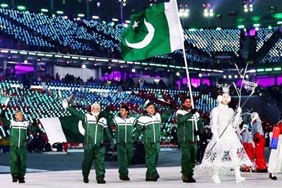 Pakistani athletes welcomed at opening ceremony of 2018 Winter Olympics in South Korea