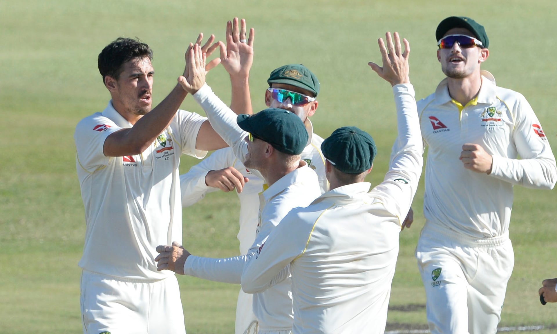 Mitchell Starc swings first Test Australia's way as South Africa crumble