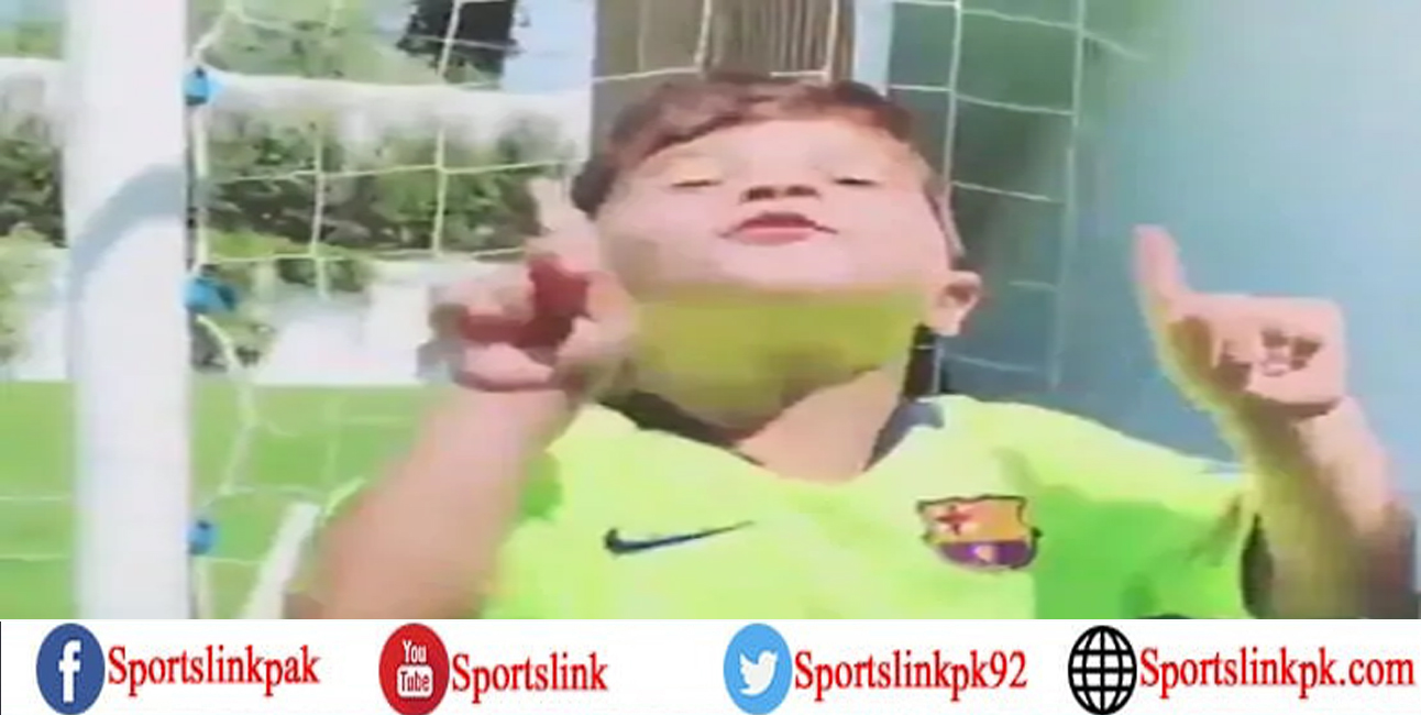 Mateo Messi Mimicking Father's Iconic Goal Celebration Is Breaking The Internet