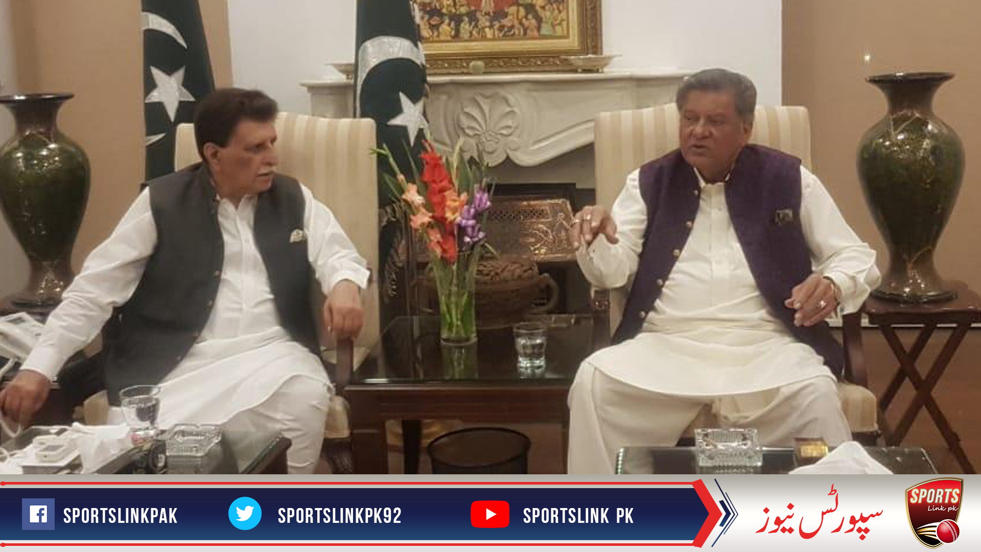 Brigadier (retd) Khalid Sajjad Khokhar met Azad Kashmir Prime Minister Raja Farooq Haider