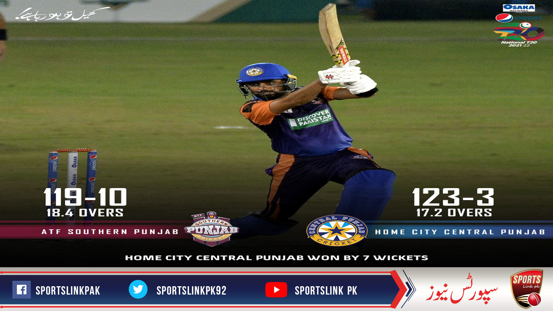 Hasan, Faheem and Babar guide Central Punjab to convincing victory