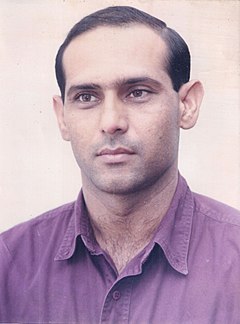 Director General Sports Punjab Javed Chohan condoles with Olympian Manzoor Junior over the death of his wife