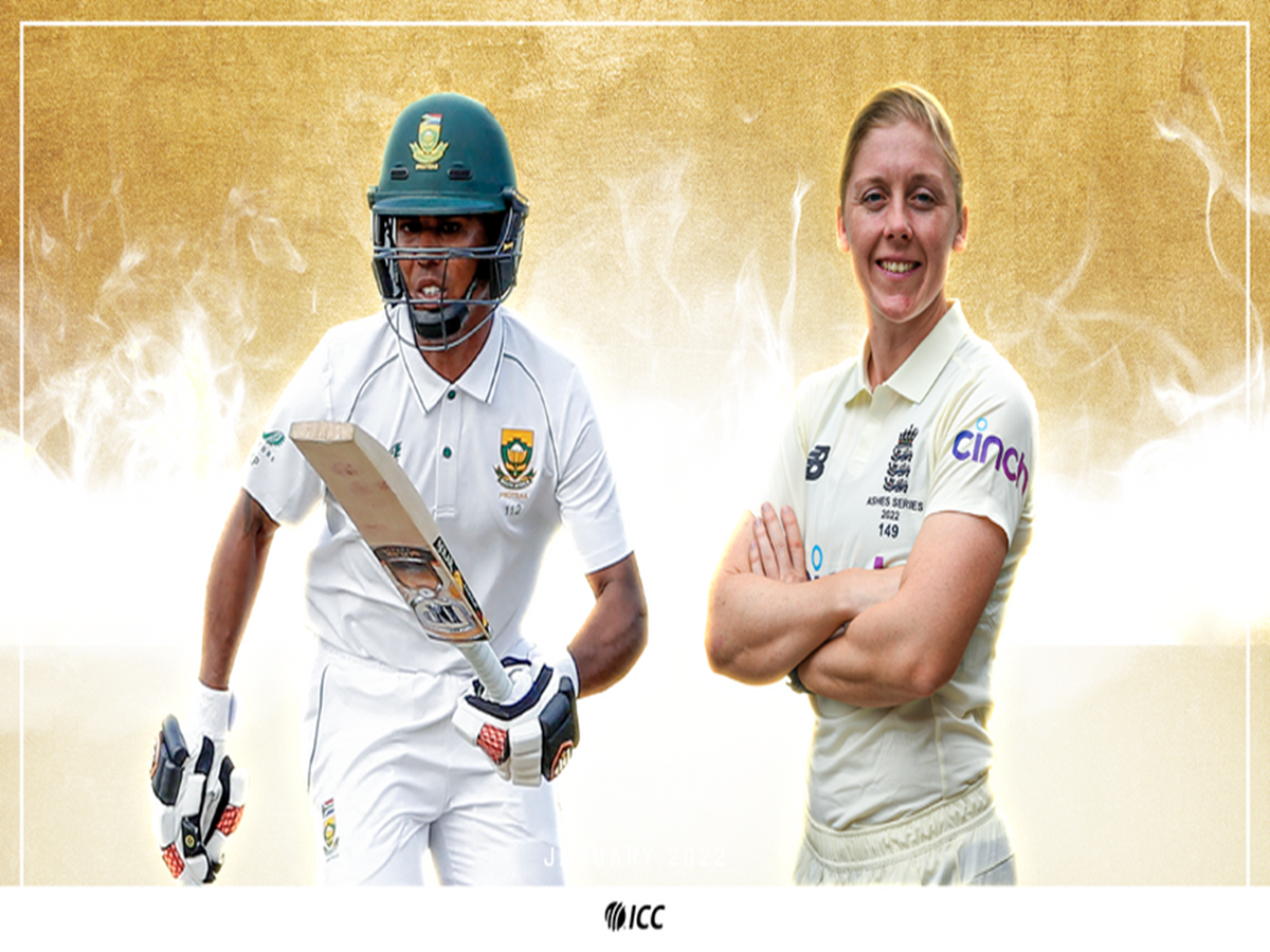 Heather Knight and Keegan Petersen voted ICC Players of the Month for January