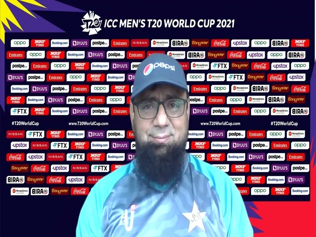 Saqlain Mushtaq speaks to media