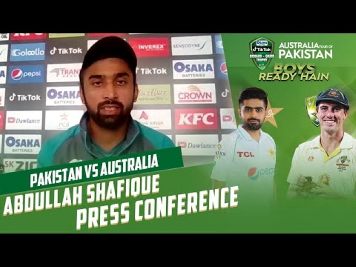 Abdullah speaks to media on day-four of Karachi Test