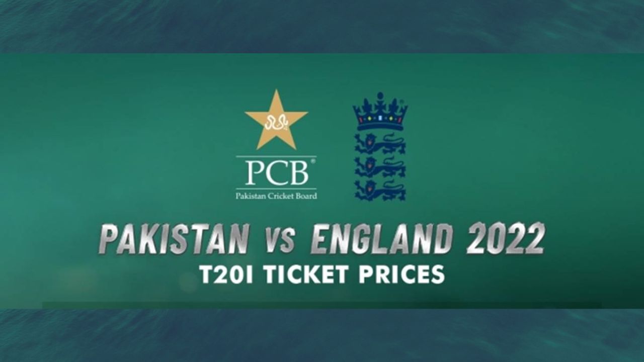 PCB announces ticket prices for Pakistan v England T20I series
