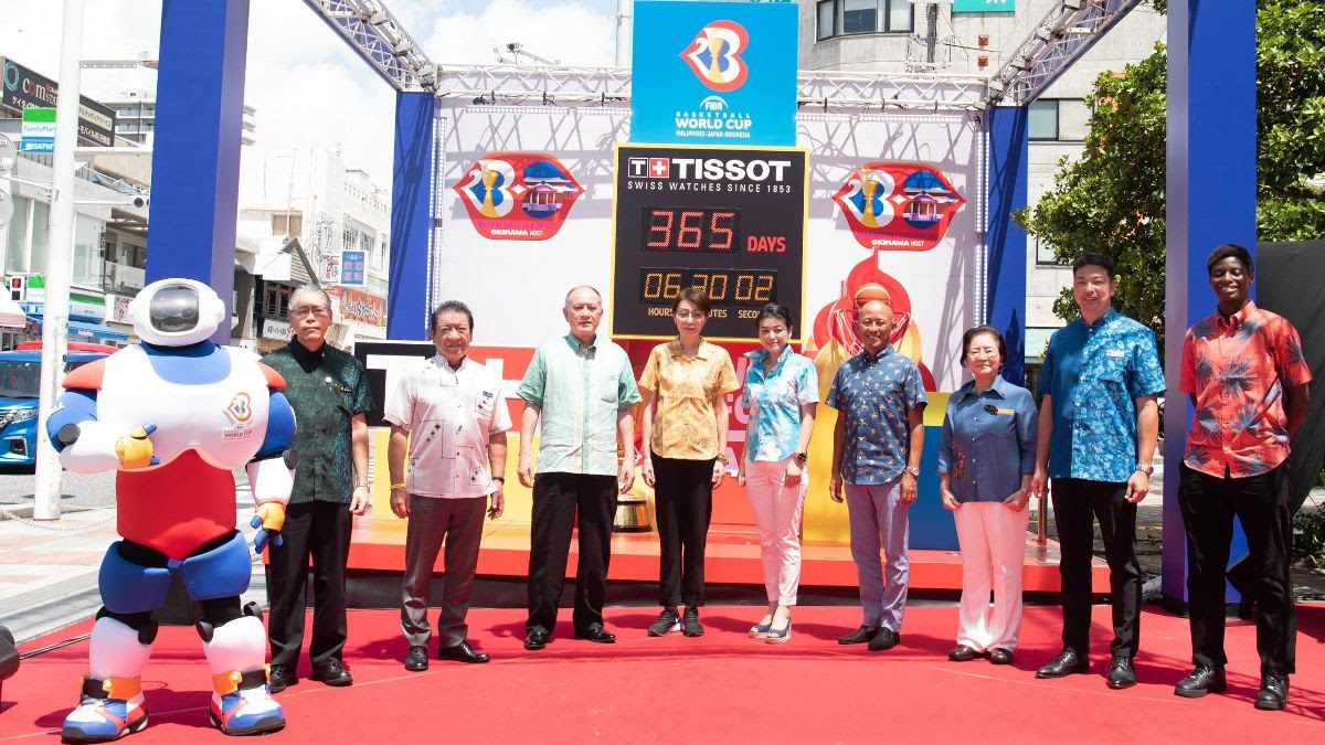 Tissot Countdown Clock unveiled in Japan triggers one year to go celebrations for FIBA Basketball World Cup 2023