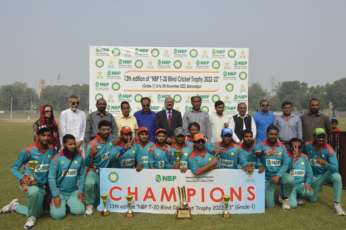Okara clinched the 13th edition of National Bank of Pakistan T-20 Blind Cricket Trophy 2022