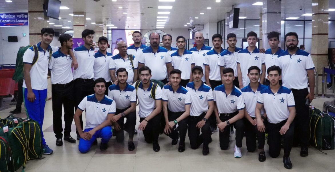 Pakistan U19 team departs for Bangladesh tour
