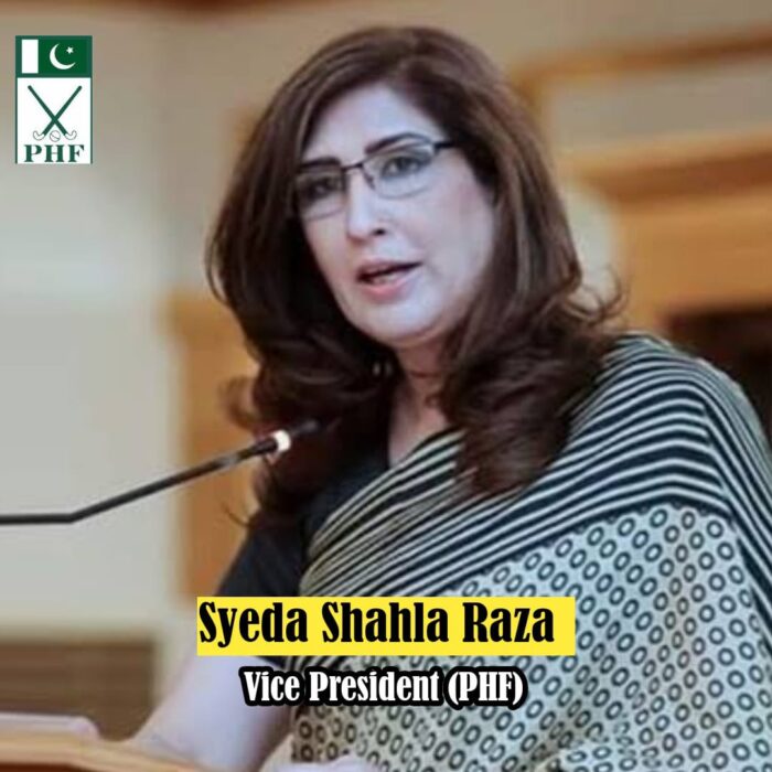 Khawaja Muhammad Asif was not provided with correct information on matters related to hockey and (PHF); Syeda Shehla Raza.