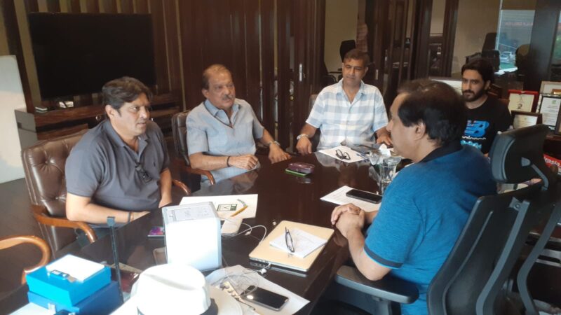 Secretary General of Pakistan Hockey Federation Haider Hussain met FIH President Tayyab Ikram along with his delegation