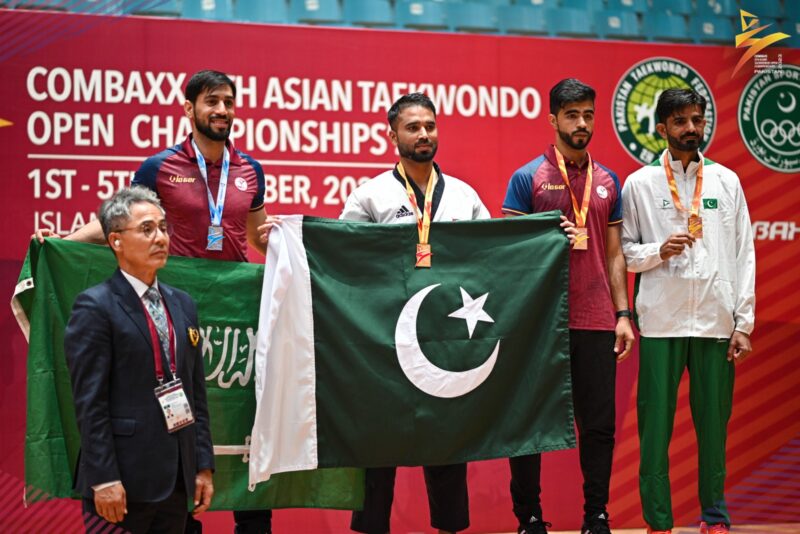 Asian Taekwondo Open Championship ; On the first day, Pakistani athletes won 9 gold medals