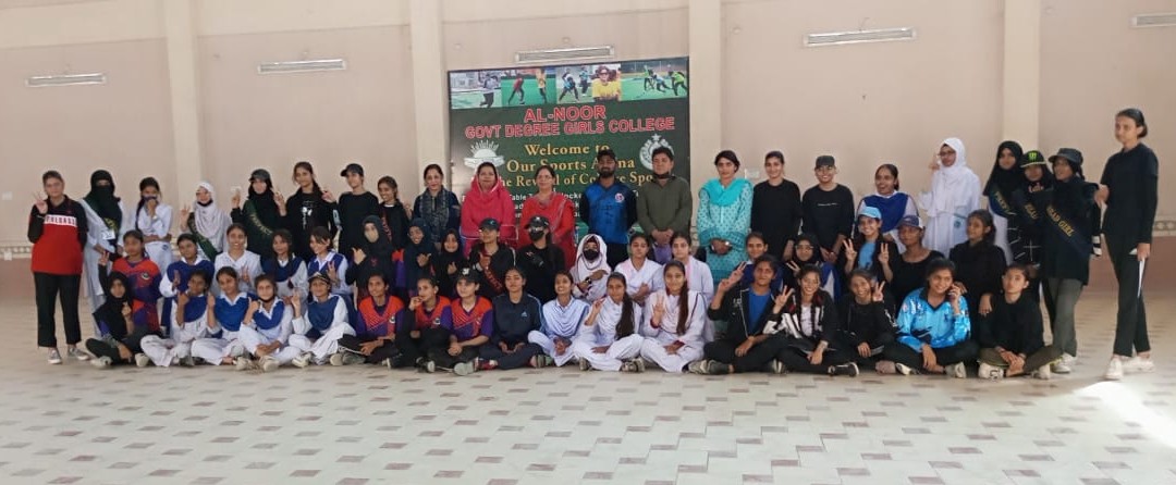 Government Degree Girls College Alnoor holds a workshop on traditional KHO KHO game