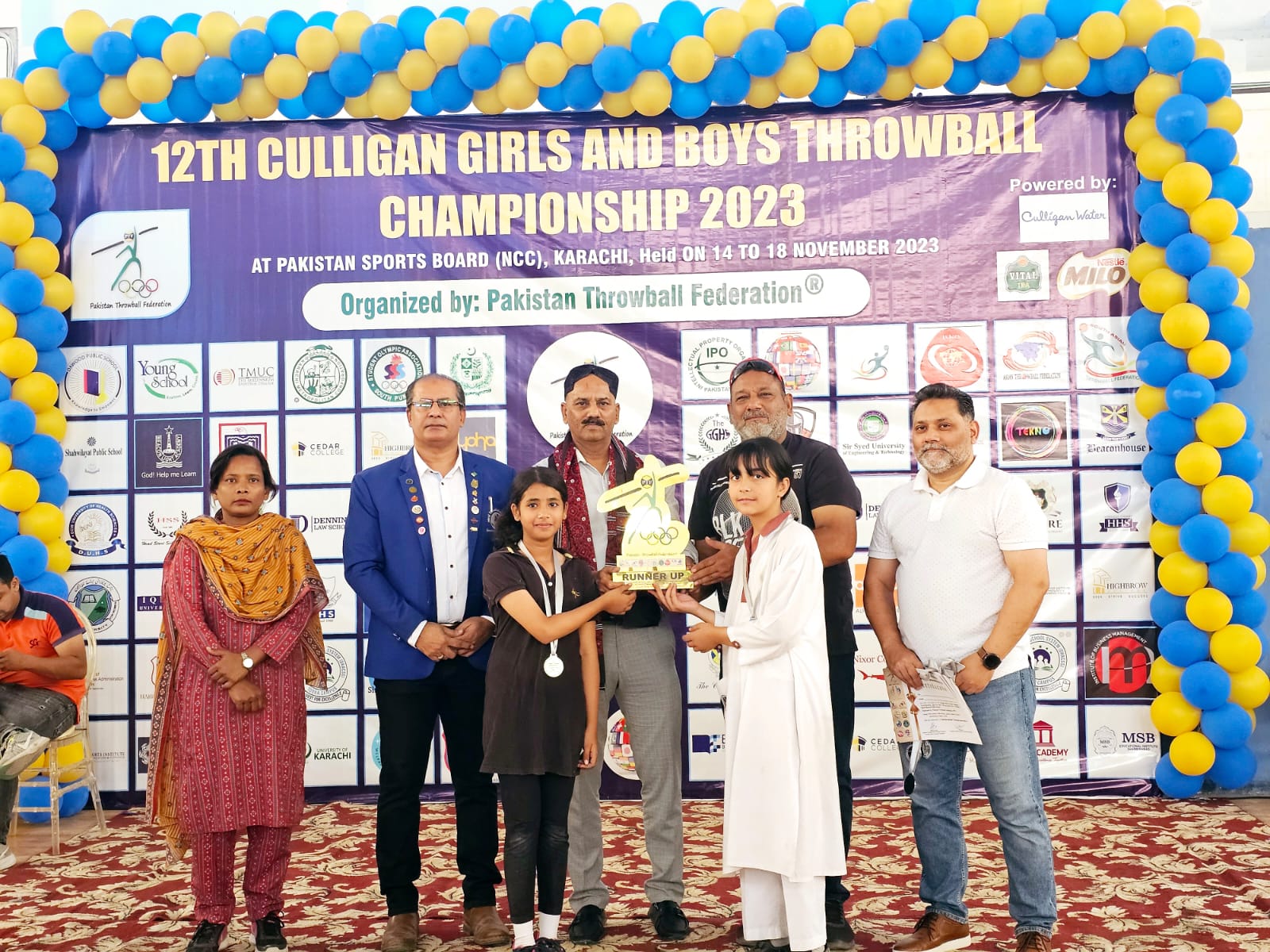 12th Culligan Throwball Championship concluding at Karachi.