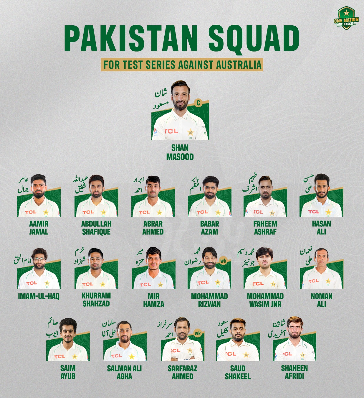 18-member Test squad announced for Australia tour