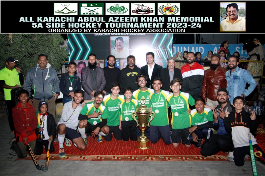 Team Abdul Muqeem Khan Clinched Abdul Azeem Khan Memorial 5 A Side Hockey Title