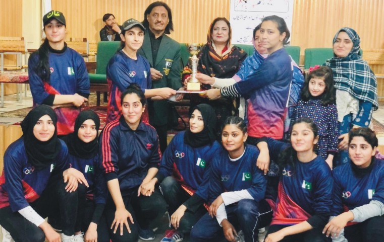 City Girls College Gulbahar wins HED Inter-College Women Kabaddi Championship