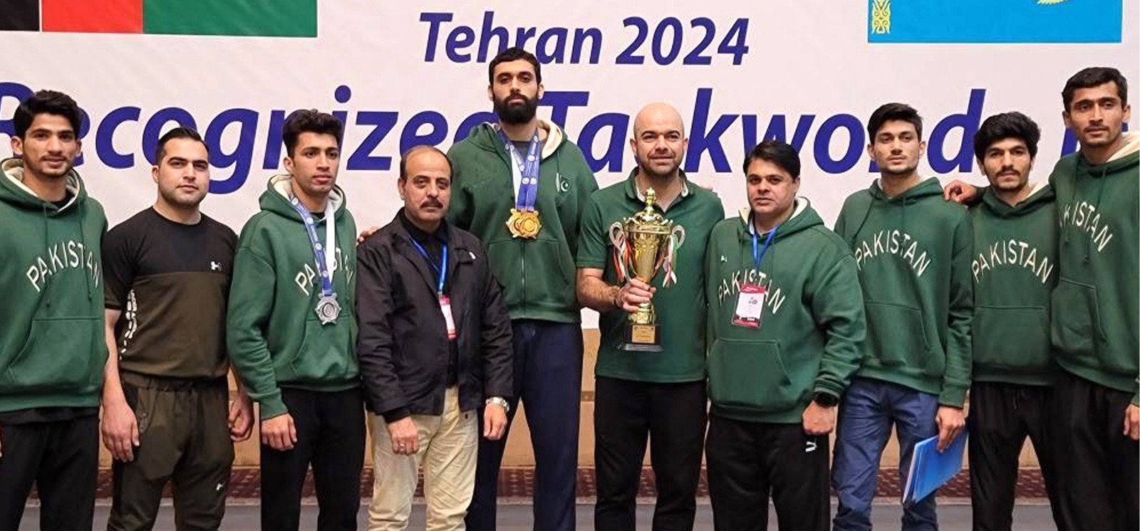33rd Fajr Open Taekwondo Championship. Hamza Saeed won a gold medal for Pakistan
