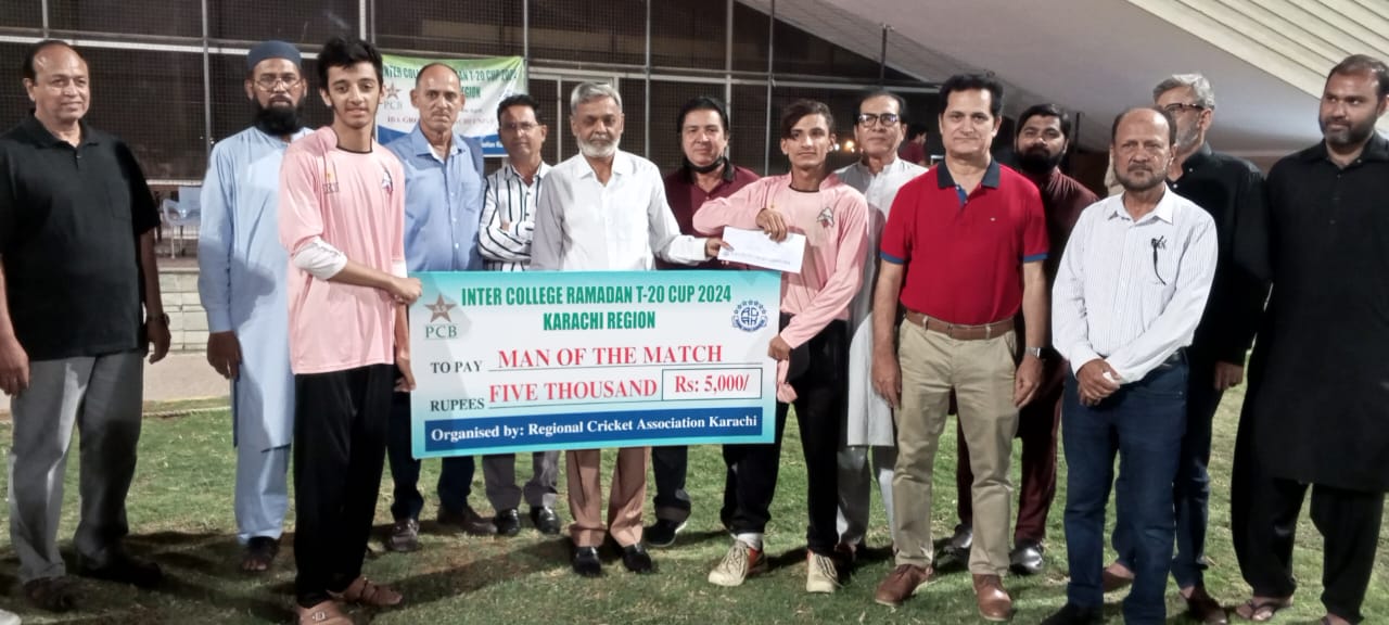Govt College 36-B Landhi 3rd Consecutive Victory in Inter College Ramadan T-20 Cup