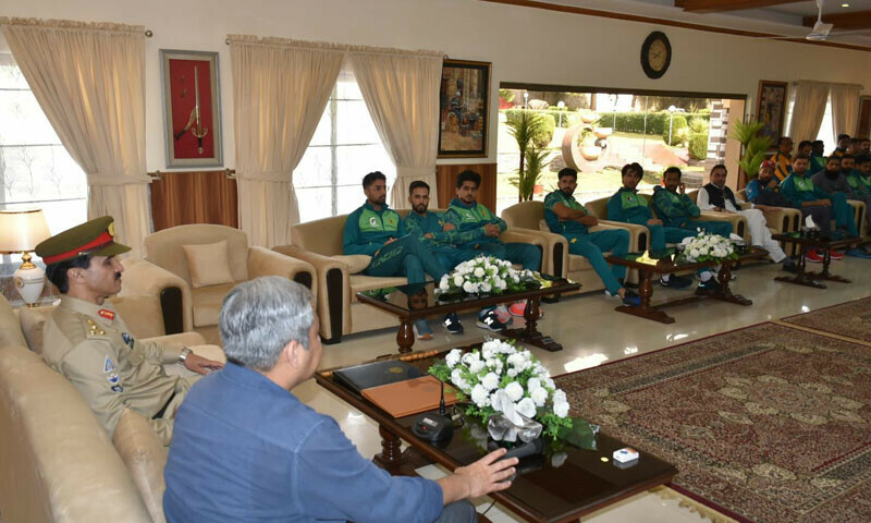 Chairman PCB visits Military Academy Kakul, meets players, thanks Pakistan Army