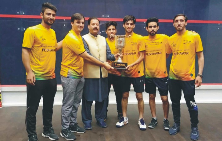 Peshawar Region claims squash male trophy in KP U-23 Games