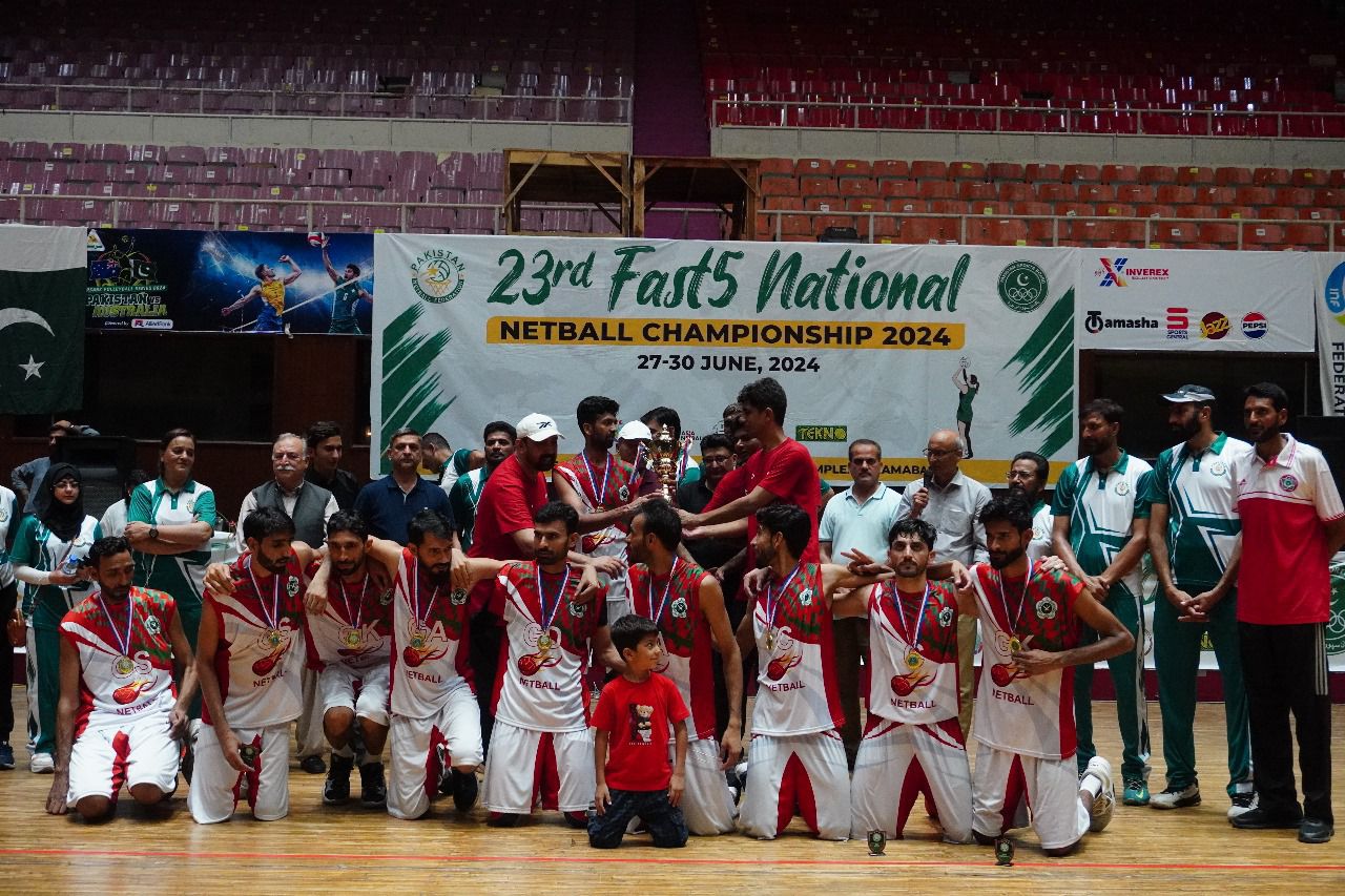 23rd FAST5 National Netball Championship, the men's title was won by Pakistan Army