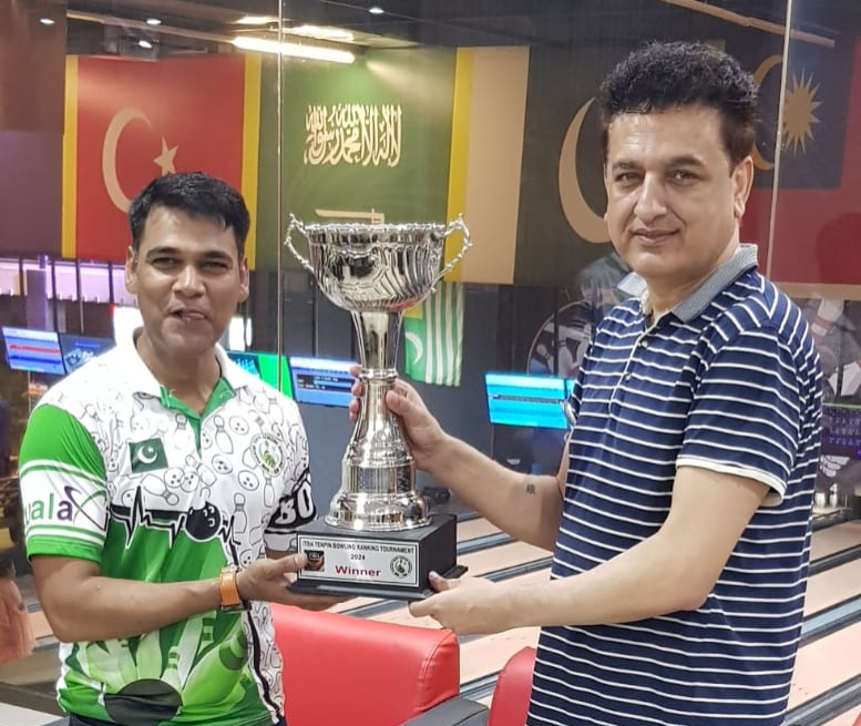 Junaid Shafiq won second Islamabad Tenpin Bowling Ranking Championship.