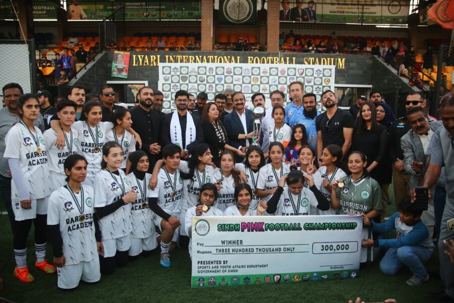 Garrisons wins Sindh Pink Football Championship
