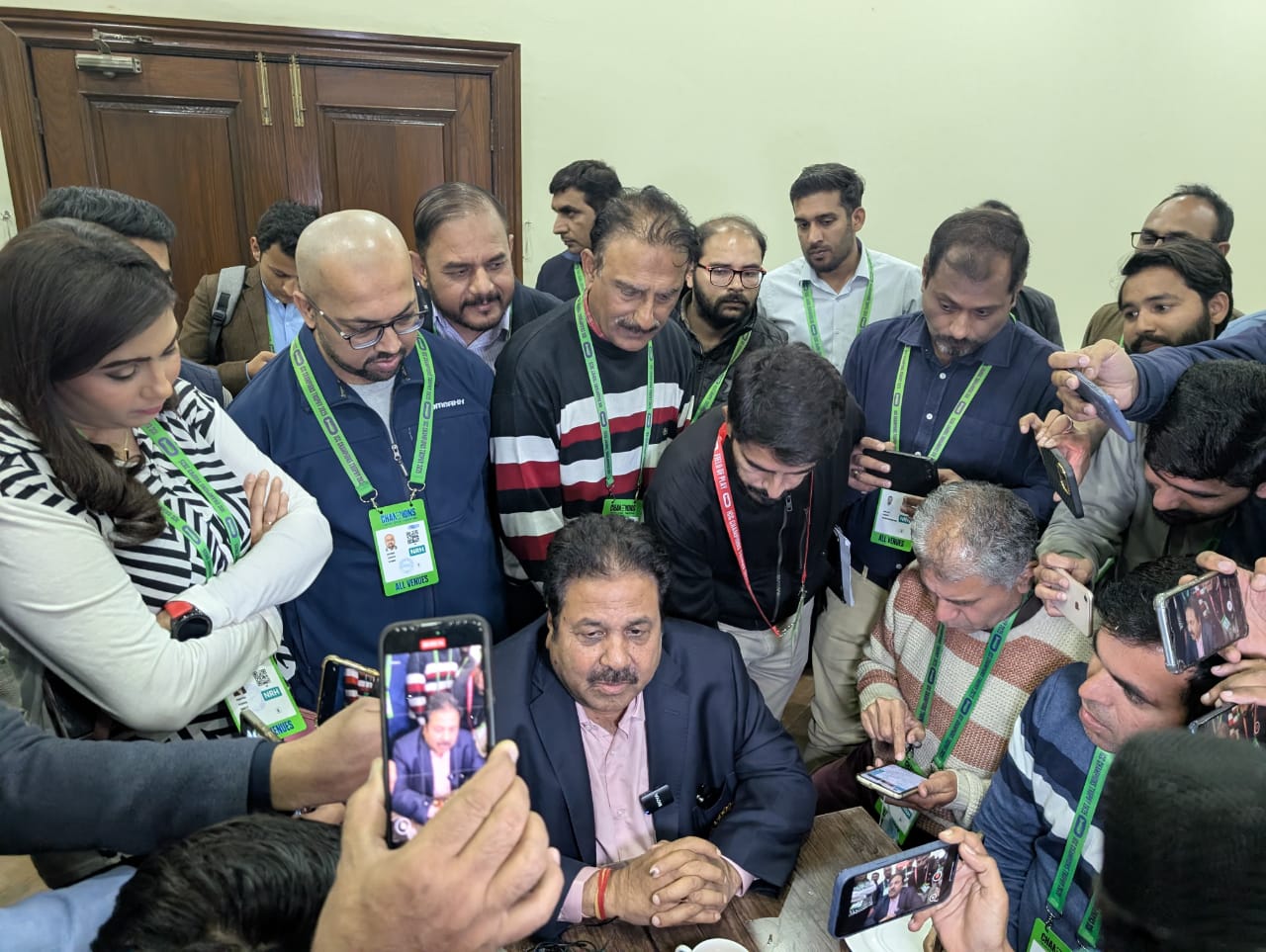 BCCI Vice President Rajeev Shukla Talks at Gaddafi Stadium