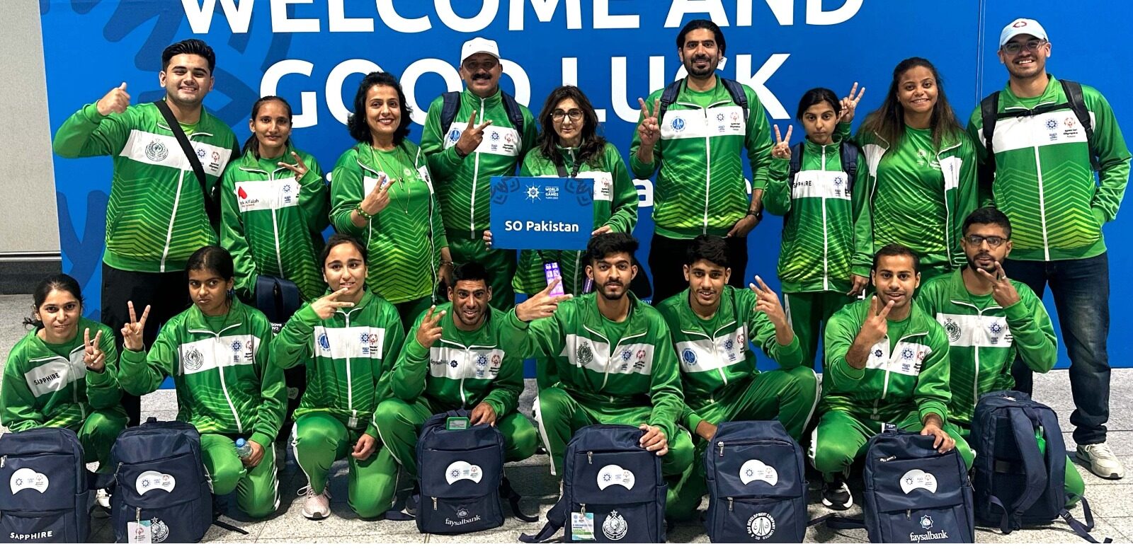 Pakistani contingent arrives in Italy to participate in Special Olympics World Winter Games