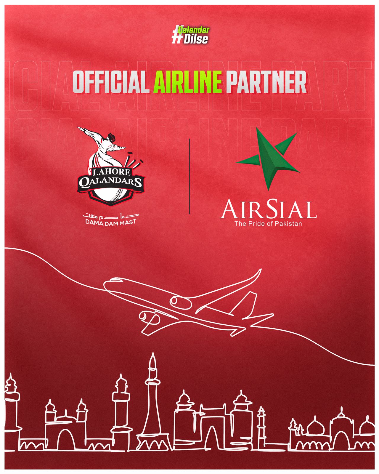 Lahore Qalandars and AirSial Extend Partnership for PSL 10