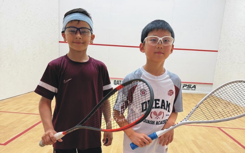 Junior Qatar Open Squash, M. Hamza’s second position