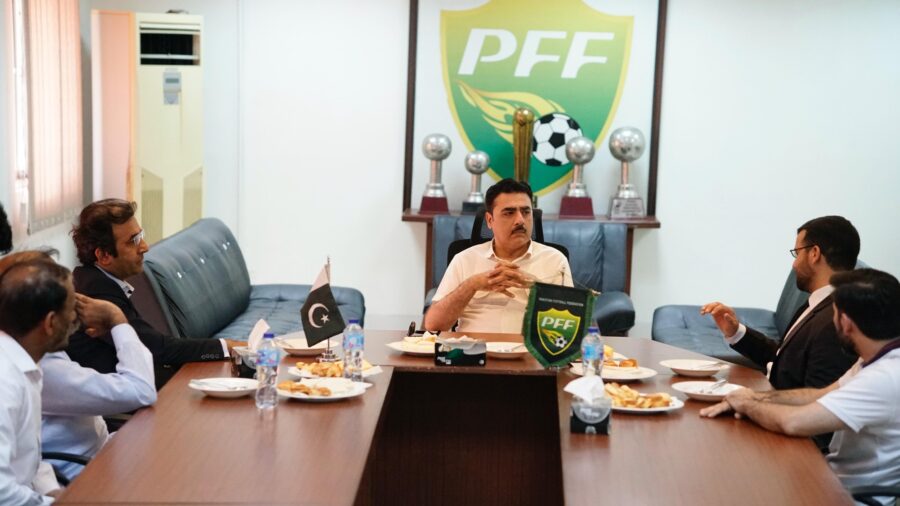 DG PSB Yasir Pirzada visits PFF Headquarters