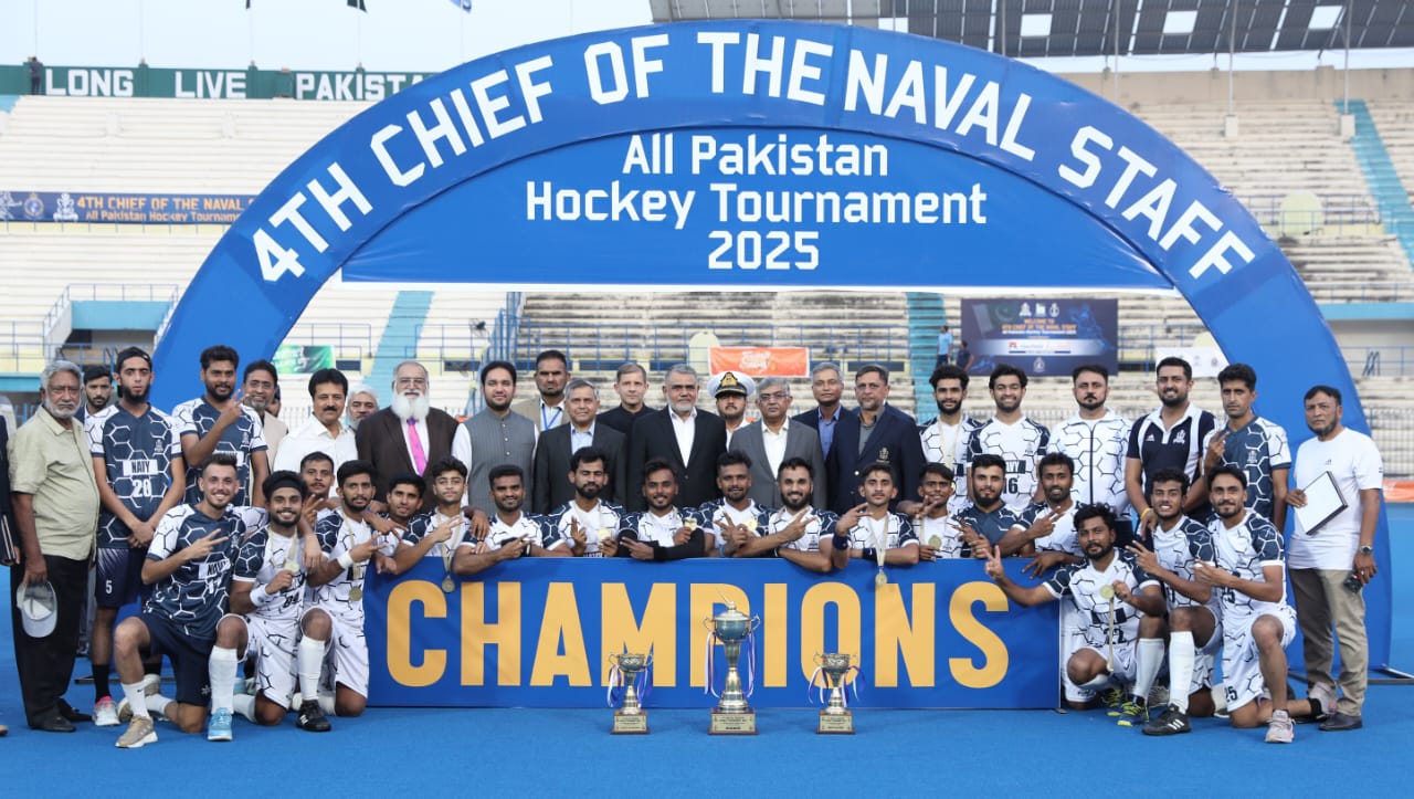Navy crowned champions at 4th CNS All Pakistan Hockey Tournament