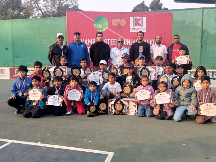 Asad, Bismel, Ohad, Aiman crowned champions at Kamran Steel Punjab Junior Tennis