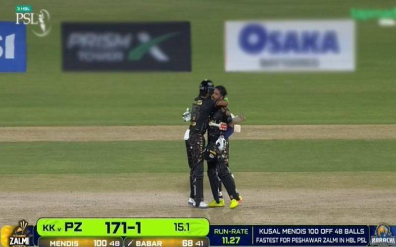 Peshawar Zalmi’s Babar and Mendis smash record for highest partnership in PSL history