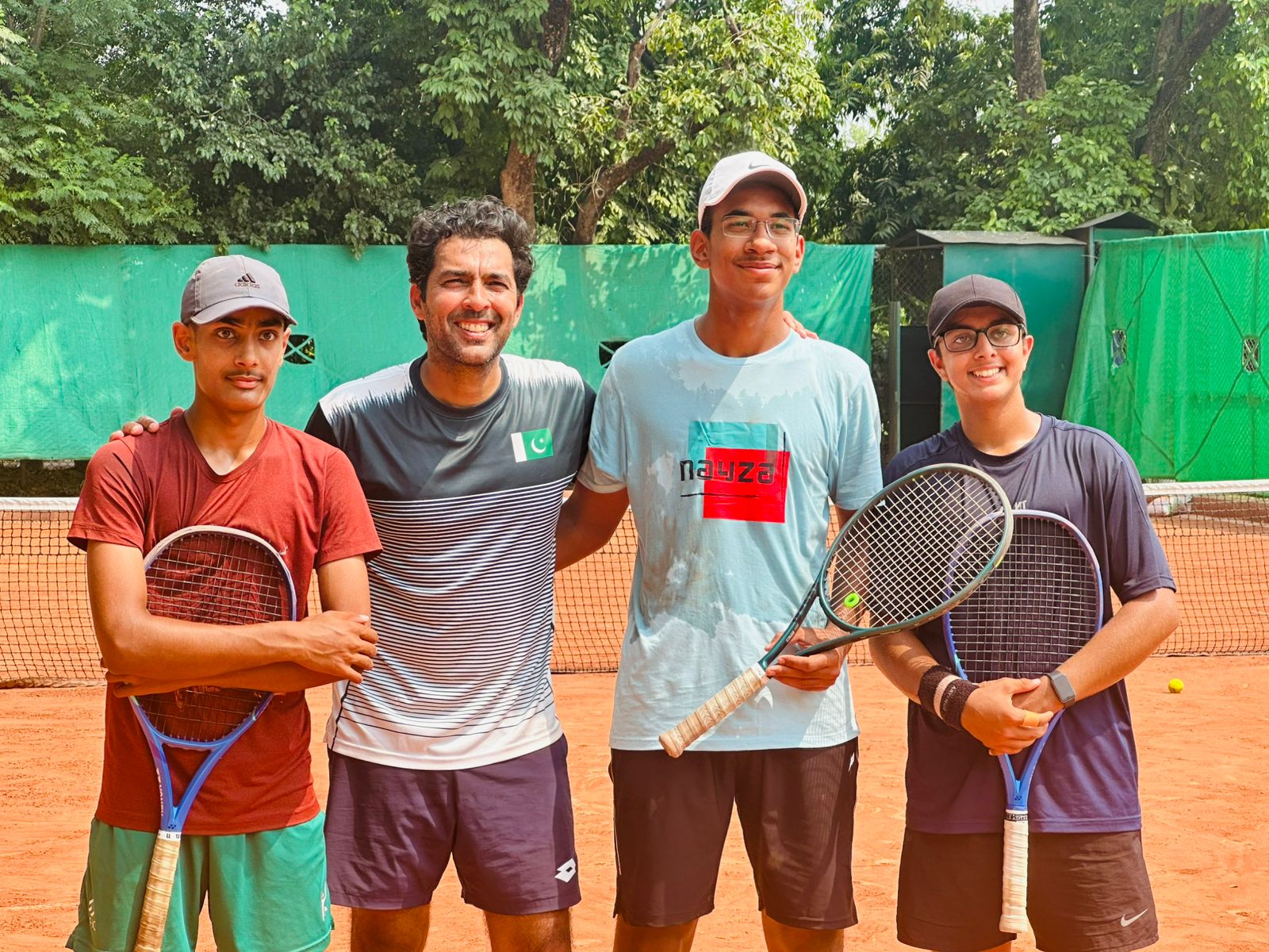 Young Pakistani tennis talents train hard under Aisam for Davis Cup Junior ties