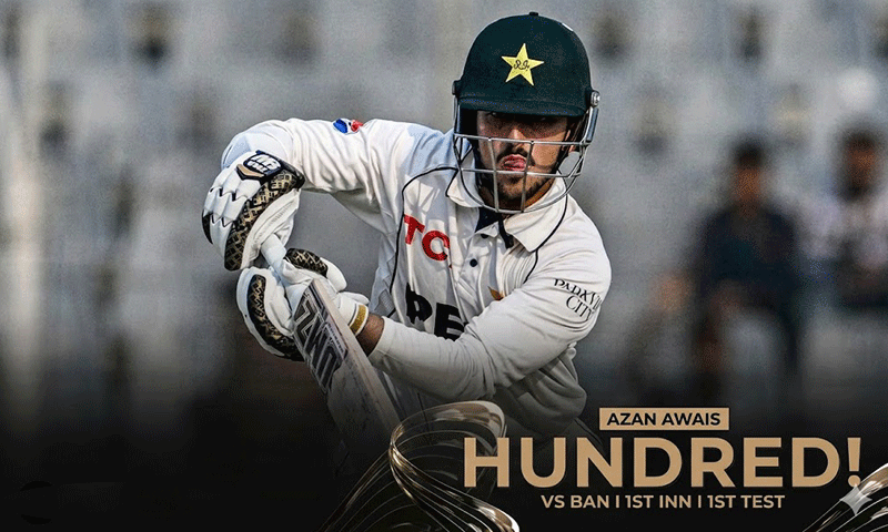 Dream Debut: Azan Awais becomes 14th Pakistani to smash century on Test debut