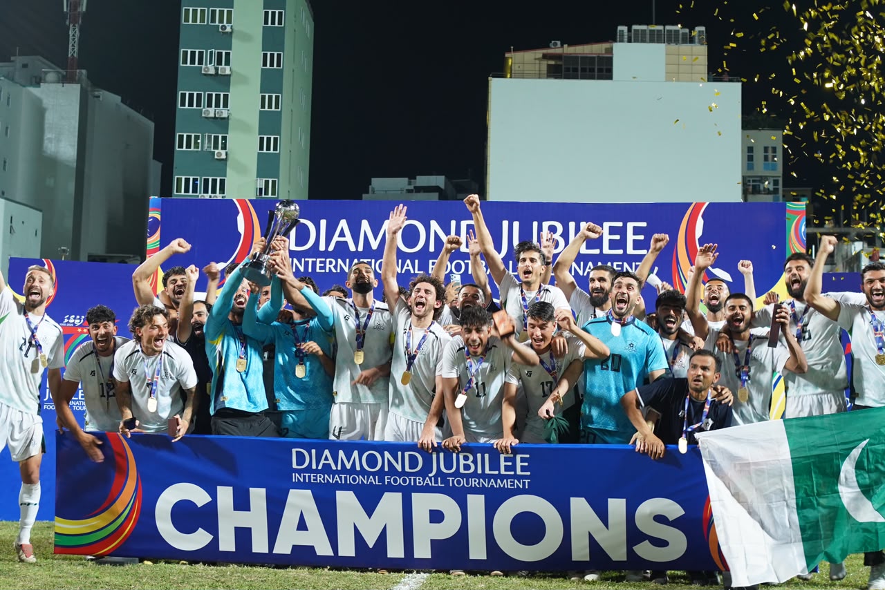 Pakistan create history, clinch Diamond Jubilee International Football Tournament title in Maldives