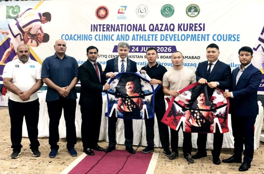 Pakistan, Kazakhstan launch International Qazaq Kuresi Coaching & Athlete Development Program