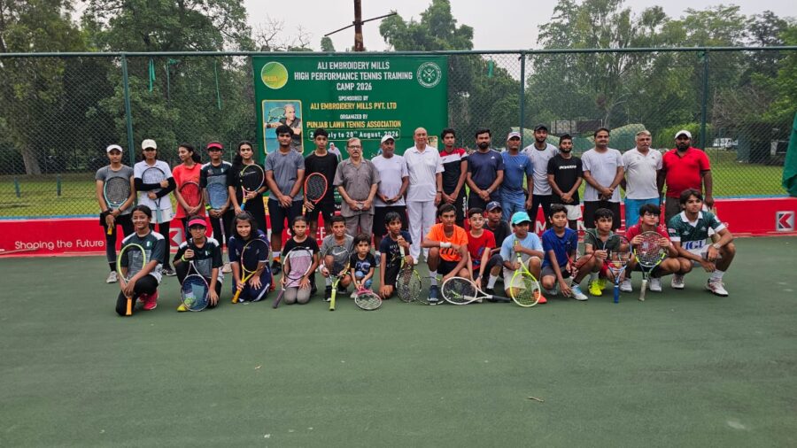 Punjab’s top tennis talent gathers for Ali Embroidery Mills High-Performance Training Camp