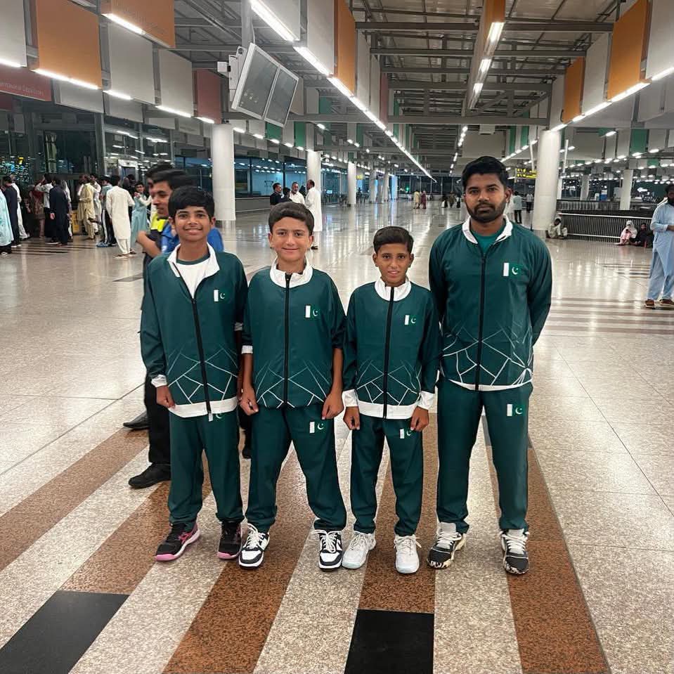 Pakistan’s Under-12 Tennis Prodigies Arrive in Singapore for WT Asia Finals