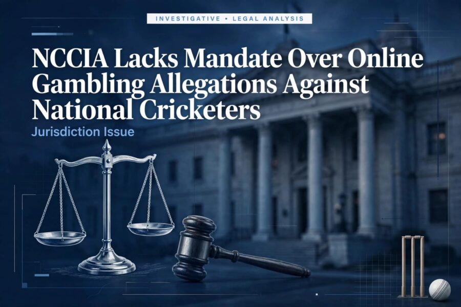 NCCIA lacks mandate over online gambling allegations against national cricketers